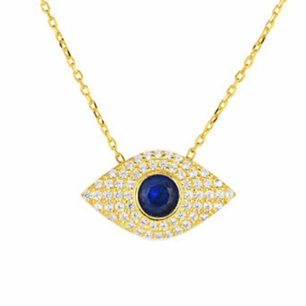 Sphere Milan 18k yellow gold over silver CZ